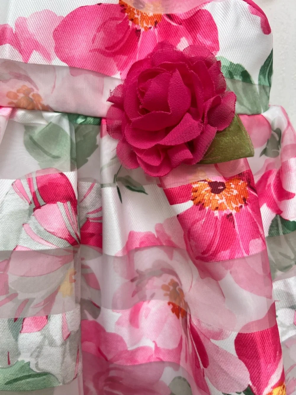 Mia & Mimi Pink Floral Baby Dress with bloomers BabySize 18 Months NWT